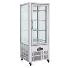 Polar Gebaksvitrine | 400l | Grijs | +2°c/+10°c | 5 Schappen | 706x706x1800(h)mm