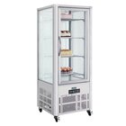 Polar Gebaksvitrine | 400l | Grijs | +2°c/+10°c | 5 Schappen | 706x706x1800(h)mm