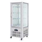 Polar Gebaksvitrine | 400l | Grijs | +2°c/+10°c | 5 Schappen | 706x706x1800(h)mm