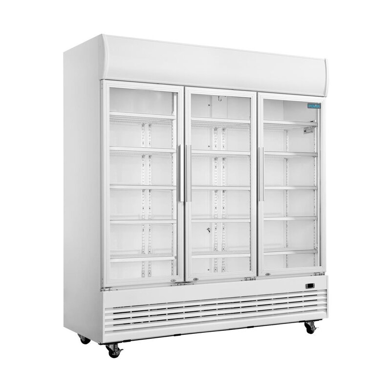 Polar Koelkast | G-serie | 1300l | Wit | 0°c/+10°c | Geforceerd | Draaideuren | Wielen (geremd) | 1560x730x2036(h)mm