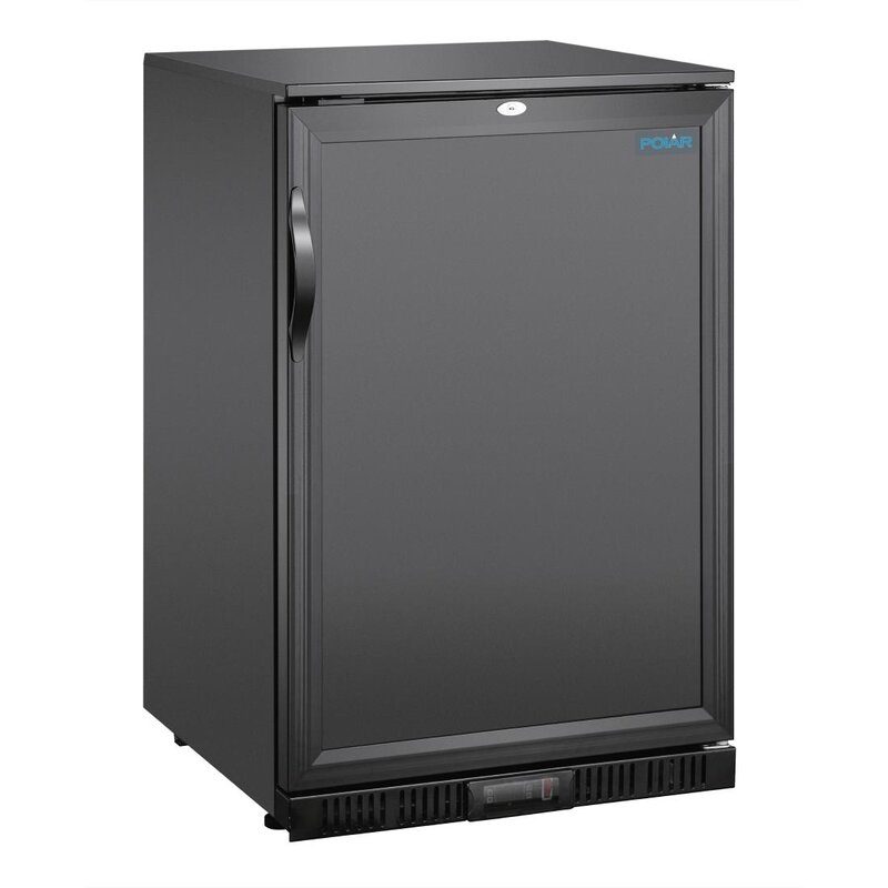 Polar Barkoeling Zwart | 128l | 180w | Met Klapdeur | 600x520x850(h)mm