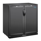 Polar Barkoelkast | Laag Model | 198l | Zwart | +2°c/+8°c | Geventileerd | 2 Klapdeuren (dicht) | 900x520x850(h)mm