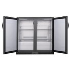 Polar Barkoelkast | Laag Model | 198l | Zwart | +2°c/+8°c | Geventileerd | 2 Klapdeuren (dicht) | 900x520x850(h)mm