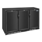 Polar Barkoelkast | G-serie | Zwart | 320l | +2°c/+8°c | Statisch + Ventilator | Draaideuren | 1350x520x850(h)m
