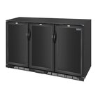 Polar Barkoelkast | G-serie | Zwart | 320l | +2°c/+8°c | Statisch + Ventilator | Draaideuren | 1350x520x850(h)m