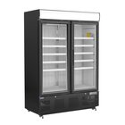 Polar Vrieskast | G-serie | 920l | Zwart | -18°c/-22°c | Statisch + Ventilator | Draaideuren | Wielen | 1370x720x2022(h)mm