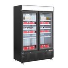 Polar Vrieskast | G-serie | 920l | Zwart | -18°c/-22°c | Statisch + Ventilator | Draaideuren | Wielen | 1370x720x2022(h)mm