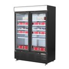 Polar Vrieskast | G-serie | 920l | Zwart | -18°c/-22°c | Statisch + Ventilator | Draaideuren | Wielen | 1370x720x2022(h)mm