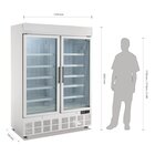 Polar Vrieskast | G-serie | 920l | Wit | -18°c/-22°c | Statisch + Ventilator | Draaideuren | Wielen | 1370x720x2022(h)mm