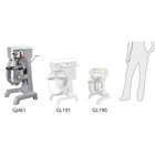 Buffalo Planetaire Mixer | 29l | 1.5kw | Met Vaste Kom | 540x570x1030(h)mm