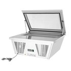 Polar Schepijsvitrine | G-serie | Rvs | 4x 5L | -15°c/-24°c | Statisch | 865x735x377(h)mm