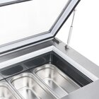 Polar Schepijsvitrine | G-serie | Rvs | 4x 5L | -15°c/-24°c | Statisch | 865x735x377(h)mm