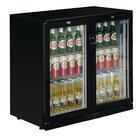 Polar Barkoelkast | G-serie | 208l | Zwart | +2°c/+8°c | Statisch + Ventilator | Draaideuren | Wielen | 900x520x900(h)mm