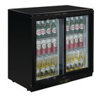 Polar Barkoelkast | 208l | Zwart | +2°c/+8°c | Geventileerd | Schuifdeuren | 900x520x900(h)mm