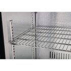 Polar Barkoelkast | 330l | Zwart | +2°c/+8°c | Statisch + Ventilator | Klapdeuren | 1350x520x900(h)mm