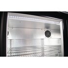 Polar Barkoelkast | 330l | Zwart | +2°c/+8°c | Statisch + Ventilator | Klapdeuren | 1350x520x900(h)mm