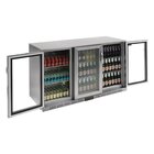Polar Barkoelkast | 330l | Rvs | +2°c/+8°c | Geventileerd | Klapdeuren | 1350x520x900(h)mm