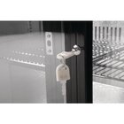 Polar Barkoelkast | 198l | Zwart | Laag Model | +2°c/+8°c | Geventileerd | Schuifdeuren | 900x520x850(h)mm