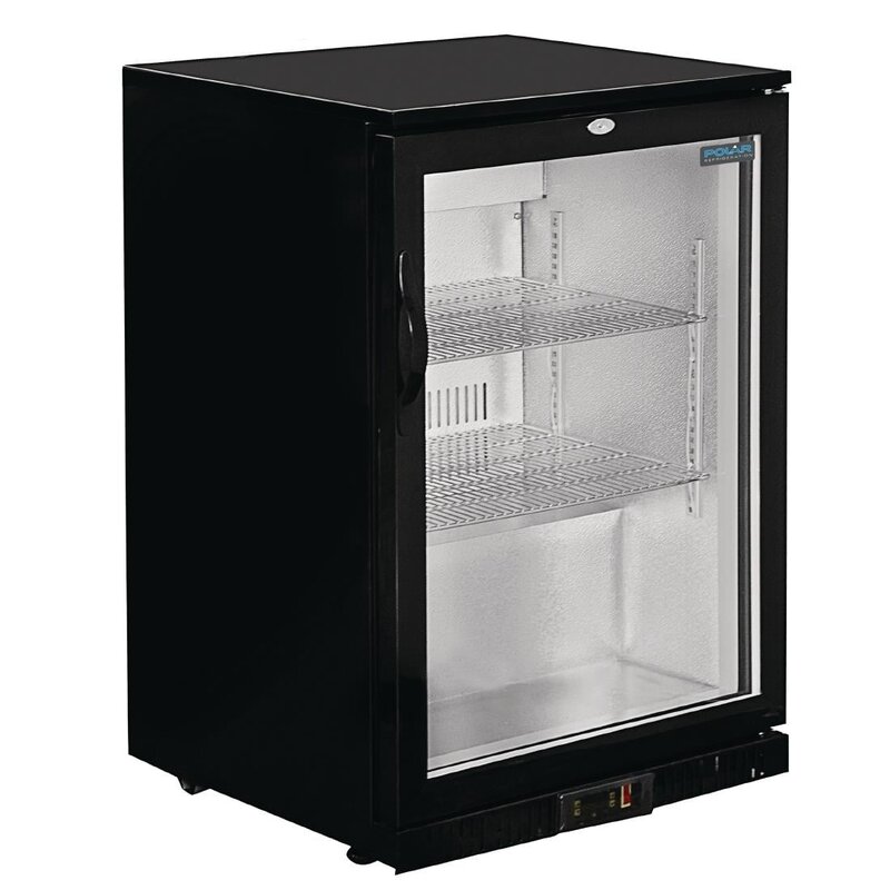 Polar Barkoelkast | G-serie | 128l | Zwart | +2°c/+8°c | Statisch + Ventilator | 600x520x850(h)mm