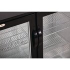 Polar Barkoelkast | 198l | Zwart | +2°c/+8°c | Geventileerd | Klapdeuren | 900x520x850(h)mm