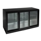 Polar Barkoelkast | G-serie | 320l | Zwart | +2°c/+8°c | Statisch + Ventilator | Schuifdeuren | 1350x520x850(h)mm