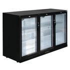 Polar Barkoelkast | G-serie | 320l | Zwart | +2°c/+8°c | Statisch + Ventilator | Draaideuren | 1350x520x850(h)mm