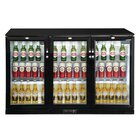 Polar Barkoelkast | G-serie | 320l | Zwart | +2°c/+8°c | Statisch + Ventilator | Draaideuren | 1350x520x850(h)mm
