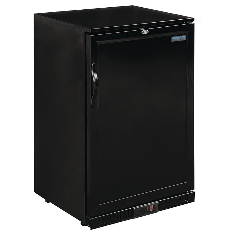 Polar Barkoelkast | 138l | Zwart | +2°c/+8°c | Geventileerd | Klapdeur | 600x520x900(h)mm