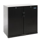 Polar Barkoelkast | 208l | Zwart | +2°c/+8°c | Geventileerd | Klapdeuren | 900x520x900(h)mm