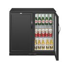 Polar Barkoelkast | 208l | Zwart | +2°c/+8°c | Geventileerd | Klapdeuren | 900x520x900(h)mm