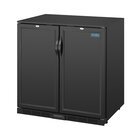 Polar Barkoelkast | 208l | Zwart | +2°c/+8°c | Geventileerd | Klapdeuren | 900x520x900(h)mm