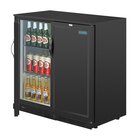 Polar Barkoelkast | 208l | Zwart | +2°c/+8°c | Geventileerd | Klapdeuren | 900x520x900(h)mm