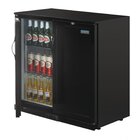 Polar Barkoelkast | 208l | Zwart | +2°c/+8°c | Geventileerd | Klapdeuren | 900x520x900(h)mm
