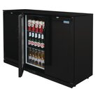 Polar Barkoelkast | 330l | Zwart | +2°c/+8°c | Geventileerd | 0.35kw | Draaideuren | 1350x520x900(h)mm
