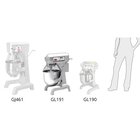 Buffalo Planetaire Mixer | 20l | 1.1kw | Met Vaste Kom | 558x558x794(h)mm