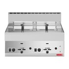 Gastro M Friteuse | Gas | 8+8l | 90°c/190°c | 13.6kw | Piëzo Ontsteking | Aftapkranen | 600x600x280(h)mm