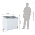 Polar Vrieskist | 200l | Wit | -18°c/-24°c | Statisch | Schuifdeksels | 953x553x920(h)mm