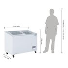 Polar Vrieskist | 270l | Wit | -18°c/-24°c | Statisch | Schuifdeksels | 1195x654x928(h)mm