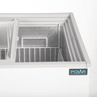 Polar Vrieskist | 270l | Wit | -18°c/-24°c | Statisch | Schuifdeksels | 1195x654x928(h)mm