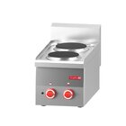 Gastro M Fornuis | Serie 600 | Tafelmodel | Elektrisch | 2 Kookpunten | 3kw (400v) | 300x600x280(h)mm