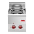 Gastro M Fornuis | Serie 600 | Tafelmodel | Elektrisch | 2 Kookpunten | 3kw (400v) | 300x600x280(h)mm