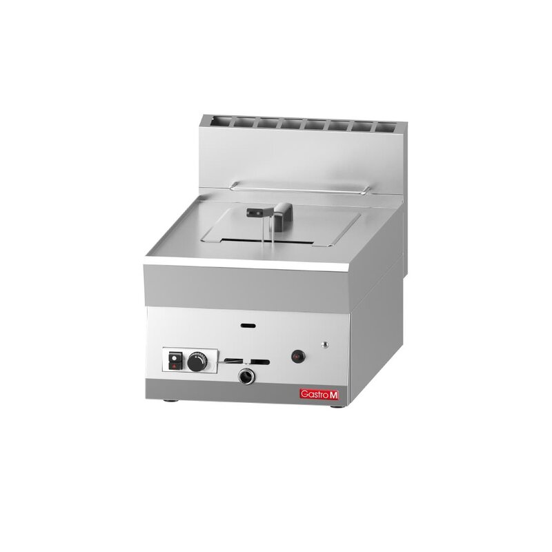 Gastro M Friteuse | Gas | 8L | 90°c/190°c | 6.3kw | Piëzo Ontsteking | Aftapkraan | 400x650x280(h)mm
