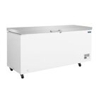 Polar Vrieskist | G-serie | Wit/rvs | 600l | -18°c/-25°c | Statisch | Kanteldeksel | 2035x730x970(h)mm