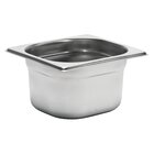 Gastro M Gn-bak | Rvs | 1/6 GN | Hoogte 100mm | 176x162x100(h)mm