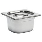 Gastro M Gn-bak | Rvs | 1/6 GN | Hoogte 100mm | 176x162x100(h)mm