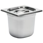 Gastro M Gn-bak | Rvs | 1/6 GN | Hoogte 150mm | 176x162x150(h)mm