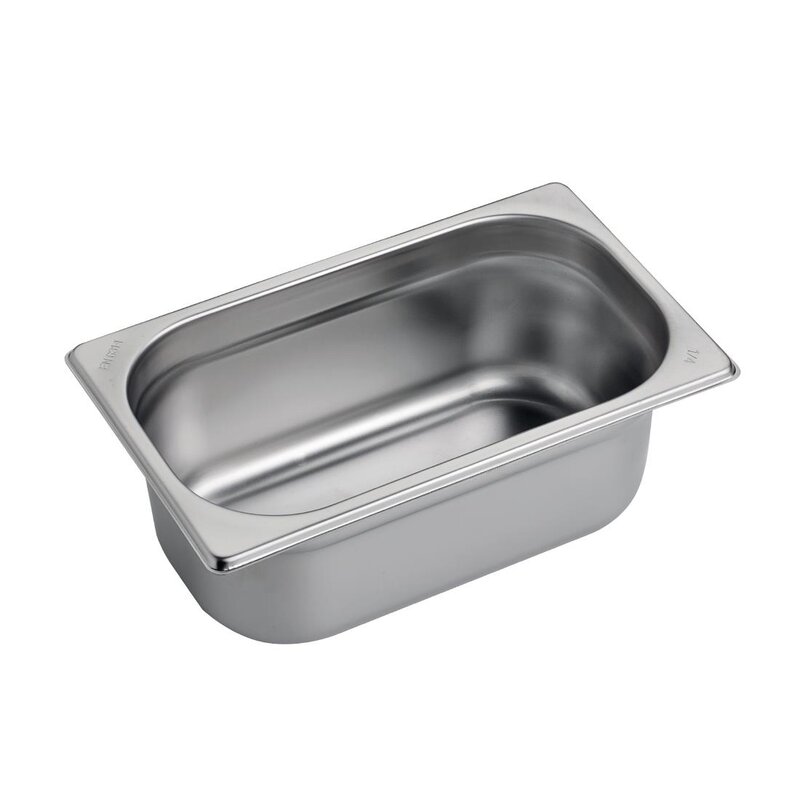 Gastro M Gn-bak | Rvs | 1/4 GN | Hoogte 100mm | 265x162x100(h)mm