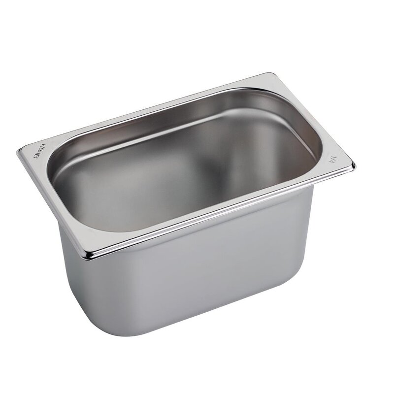 Gastro M Gn-bak | Rvs | 1/4 GN | Hoogte 150mm | 265x162x150(h)mm