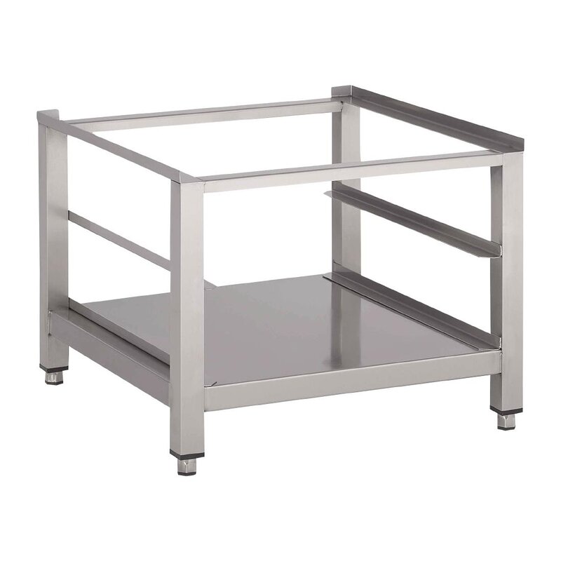 Gastro M Vaatwasser Onderstel Met Onderblad en Geleider | 600x600x400(h)mm