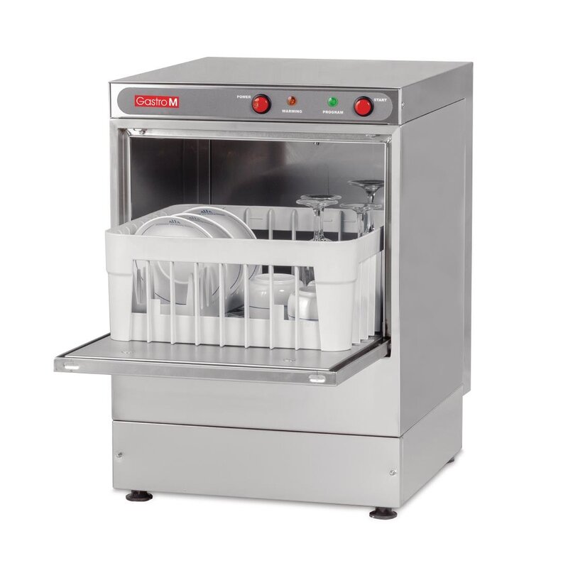 Gastro M Glazenwasser | Mand 350x350mm | 230v | Naglanspomp | 420x460x600(h)mm